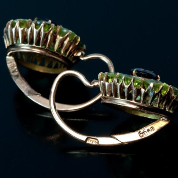 Retro Rhinestone Earrings