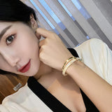 White Shell Layered Bracelet