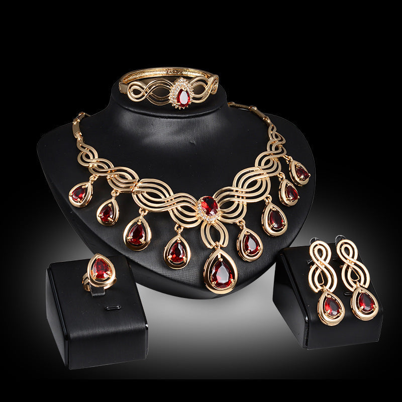 Fashion Gem Necklace Set