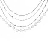 Gold Tube Chain Bracelet Set