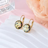 Sequin Rhinestone Stud Earrings
