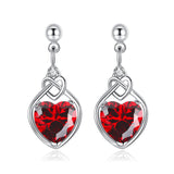 Heart-Shaped Ruby Jewelry Set