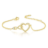 Heart Charm Love Bracelet