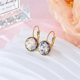 Sequin Rhinestone Stud Earrings