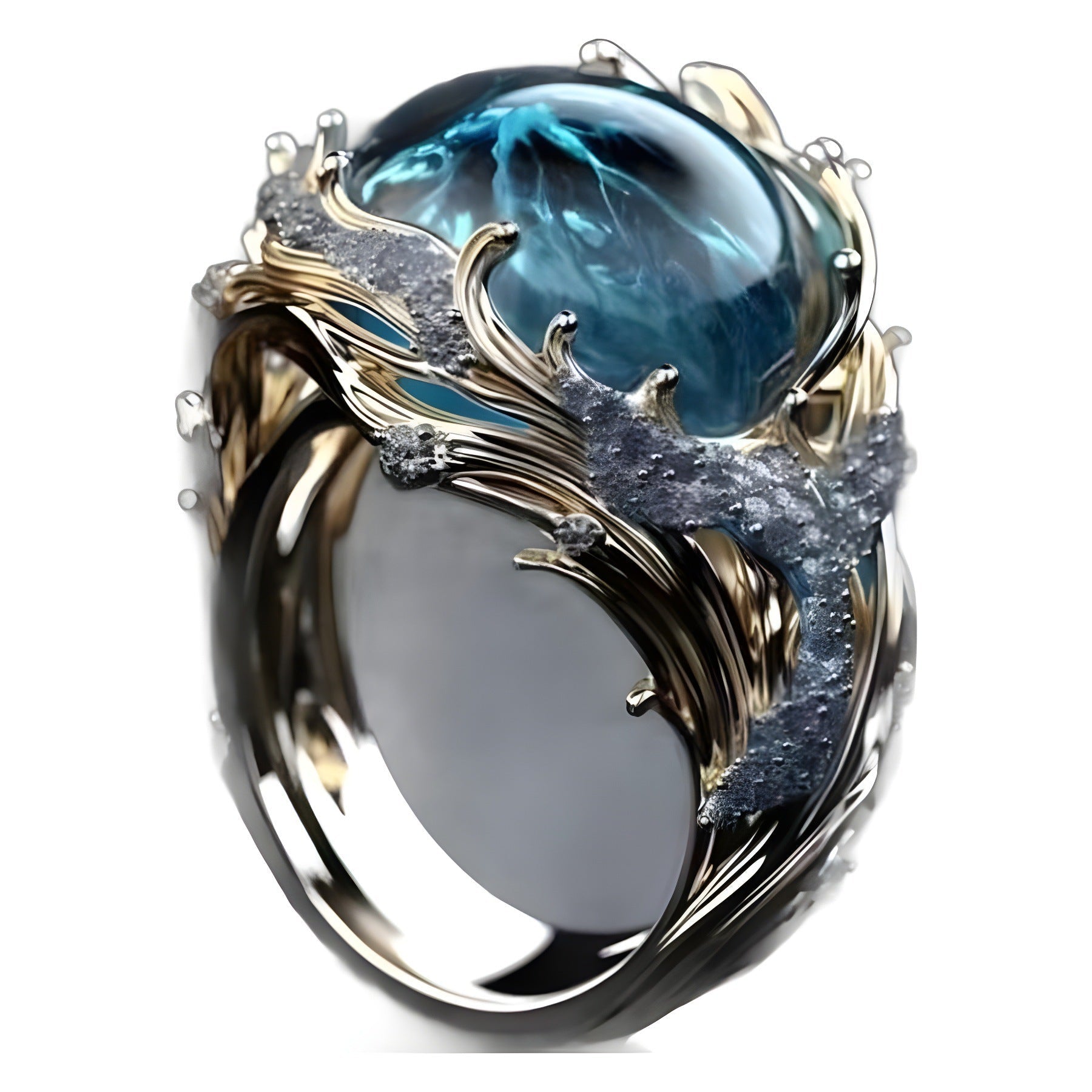 Resin Crystal Fashion Ring